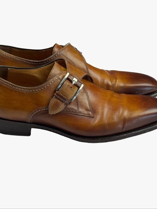Magnanni Men\'s Leather Cap-Toe Two Tone Dress Shoes Brown • Size 7.5 US 40 EU main image 4